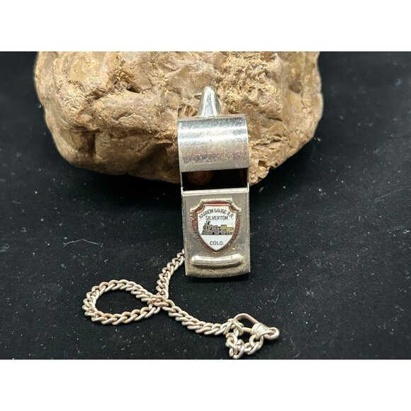 Vintage brass whistle of the railway worker/ guard Narrow Gauge Rail Road Silver - Picture 1 of 5